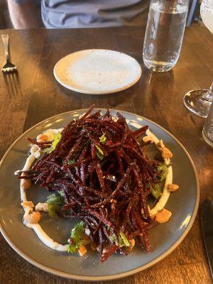 Crunchy beet salad - Yum!