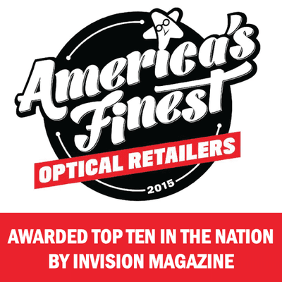 Awarded Top Ten of America's Finest Optical Retailers 2015! http://invisionmag.com/iv/america-s-finest/america-s-finest-2015-winners.html