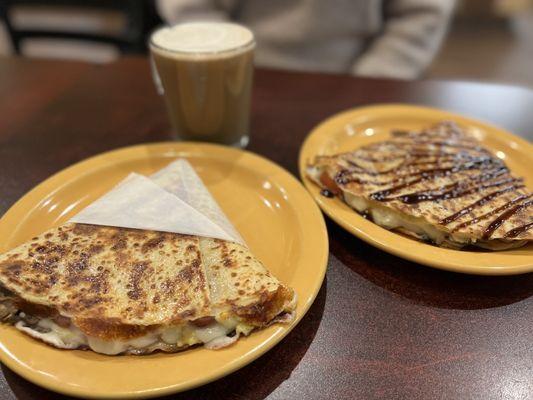 Alaska Breakfast Crepe and Chicken Caprese Crepe...yum!