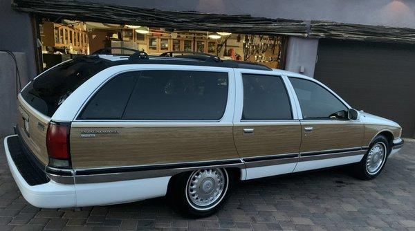 Formerly leaking oil 1996 Buick Roadmaster Station Wagon. This is my "Go to shop," for transmission needs.  Jim Canyon