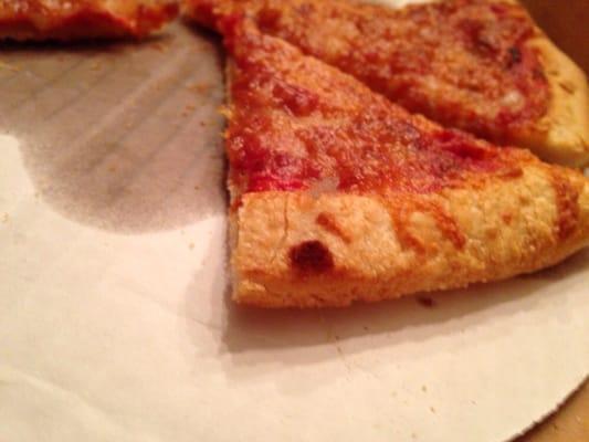 Dust ball on the pizza crust!