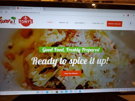 Tony's Mexican Food Home Page