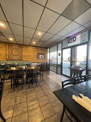 View of entrance dining area