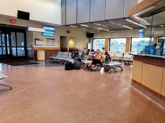 Lounge inside Battle Creek Transportation Center