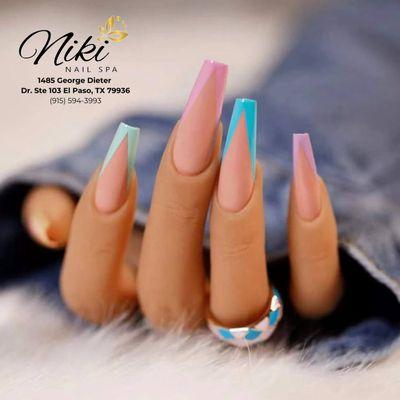 Pamper yourself with our exquisite nail treatments!  Book your appointment today at Niki! #NailCare #YelpBeauty