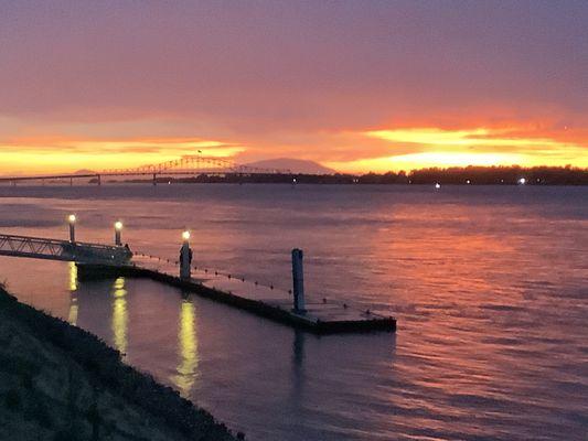 Sunset off Clover Island, Kennewick WA