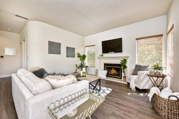 We included staging as part of the listing package for our seller. It sure was a crowd pleaser