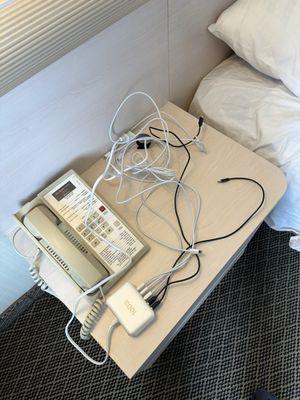 All of the number list on the phone not working.  One of charging cables was missing after the clean the room the next day.