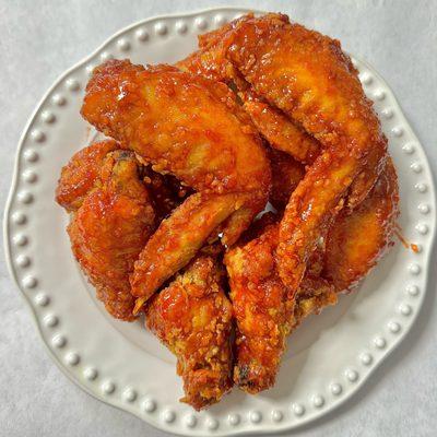 BBQ flavored Chicken Wings