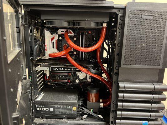 We can diagnose and repair custom build computers, even with liquid coolant systems