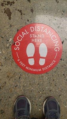 Social Distancing Marker  04-20-2021