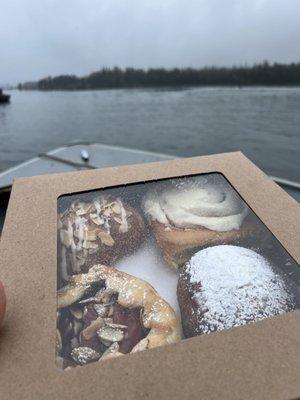 Pastries are great when fishing