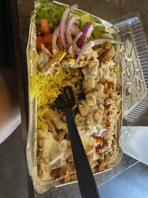 Chicken Shawarma over Rice