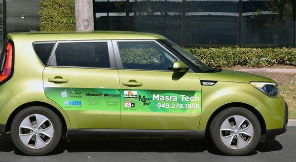 The Masra Tech business car.