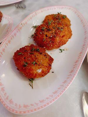 Fried goat cheese