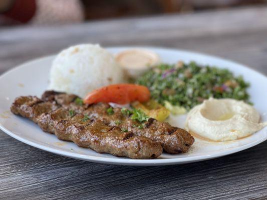 A La Carte Adana Kebab Plate