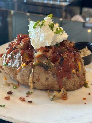 Pulled Pork Loaded Baked Potato Lunch Special