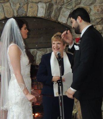 How sweet it is when a groom is moved to tears during the ceremony!