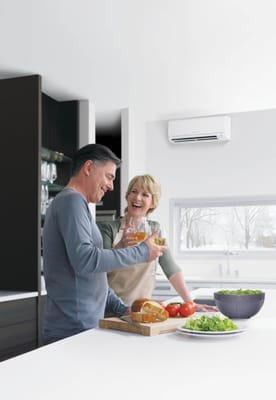 Unwind with a Mitsubishi Ductless Heat Pump!