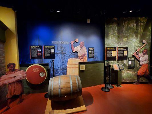 Exhibits in Visitor's Center museum