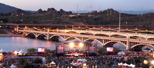 Entertainment Solutions, Inc. produces Circle K Tempe Music Festival every spring along the shores of Tempe Town Lake.