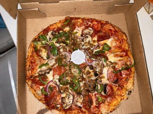 Medium Deluxe pizza