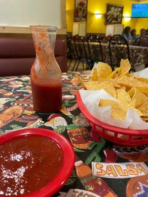 Chips and salsa.