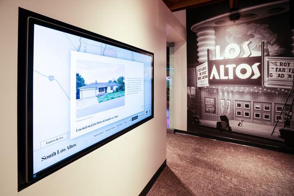 The interactive town map in the Permanent Exhibition