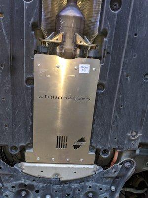 We offer Prius catalytic security plates! Protect your catalytic converter today