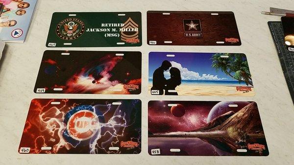 Sublimation license plates