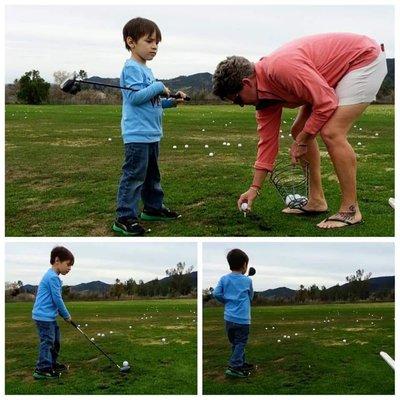 GM Lisa teaching my Grandson step by step proper placement and posture for a successful hit