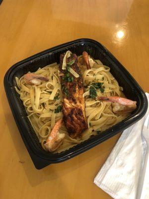 Seafood scampi combo