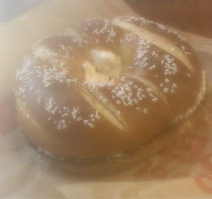 Pretzel Bagel with Cream Cheese