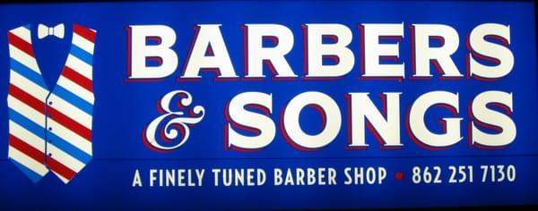 Barbers & Songs Barbershop Friendly relaxed atmosphere, great low prices, make an appointment or walk in!