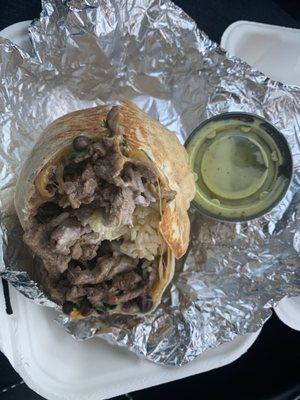 Carne asada burrito