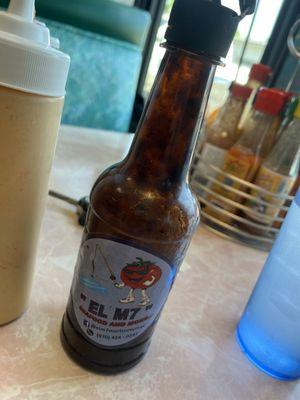 The most amazing hot sauce I have ever had. Smoky, sweet, salty, a but of spice, and just perfect.