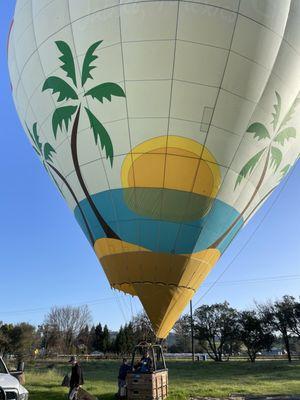 Our hot air balloon for the day.