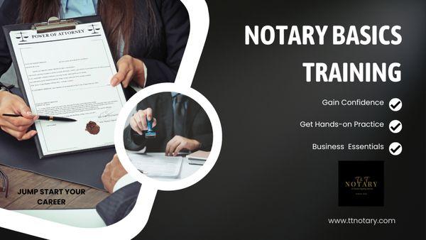 If you are looking to start a notary business or new to the business, we have trainings. www.ttnotary.com/trainingclasses