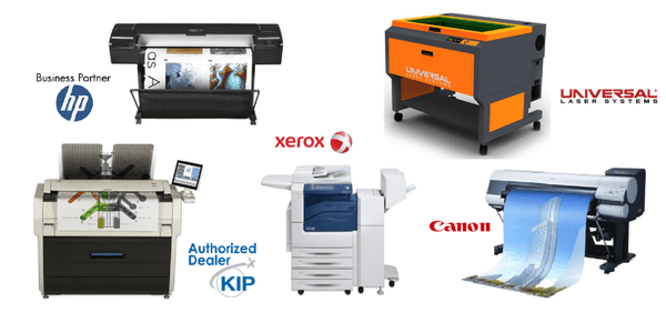 Authorized sales and service for Xerox - Canon - Kip - HP - Universal Laser - and now MUTOH!