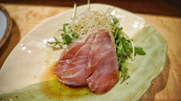 Omakase yellow tail sashimi