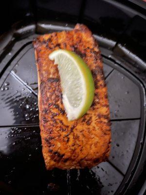 Salmon and lime