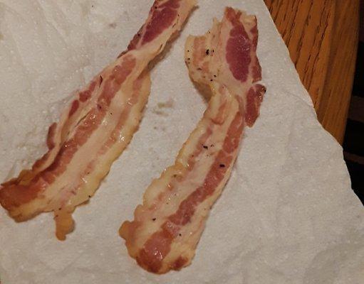 Raw bacon!