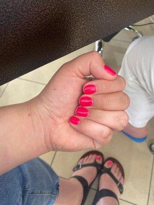 Manicure and pedi