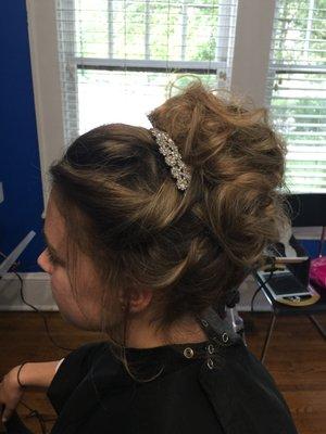 Beautiful prom hair by Erika!