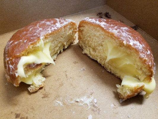 Custard filled inside