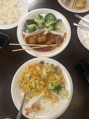 General Tso's Tofu & Fried Rice--SO delicious.