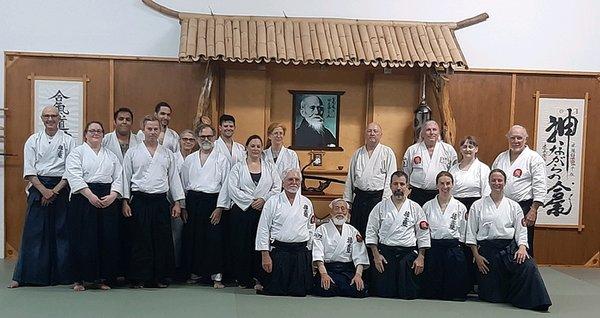 Saotome Sensei, founder of Aikido Schools of Ueshiba, former uchi-deshi to O'Sensei, private seminar June 2023