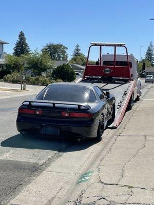 Flat bed tow