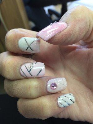 Perfect nails every time. Hannah creates any design I bring her. My nails NEVER lift, go every 6-8 weeks.