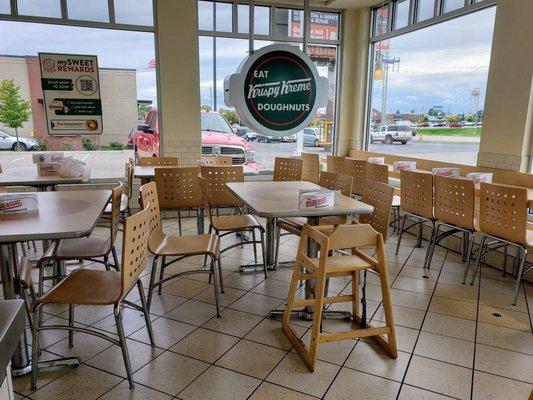 Seating Area at Krispy Kreme Grand Rapids